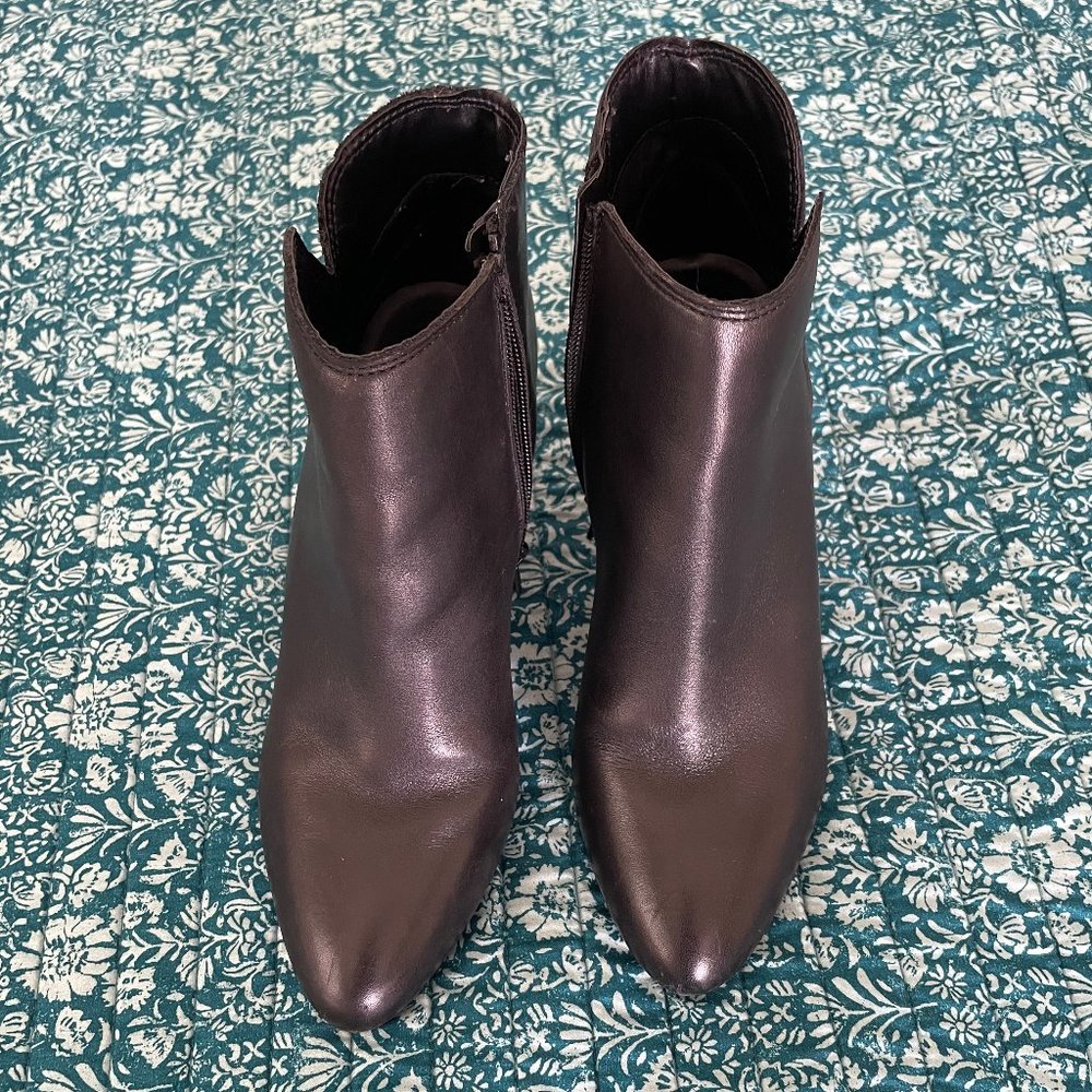 Black Leather Booties